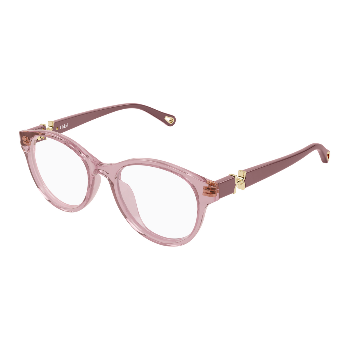 Chloé CH0376OA Rose 003 de trois-quarts - Les Lunettes de Pauline