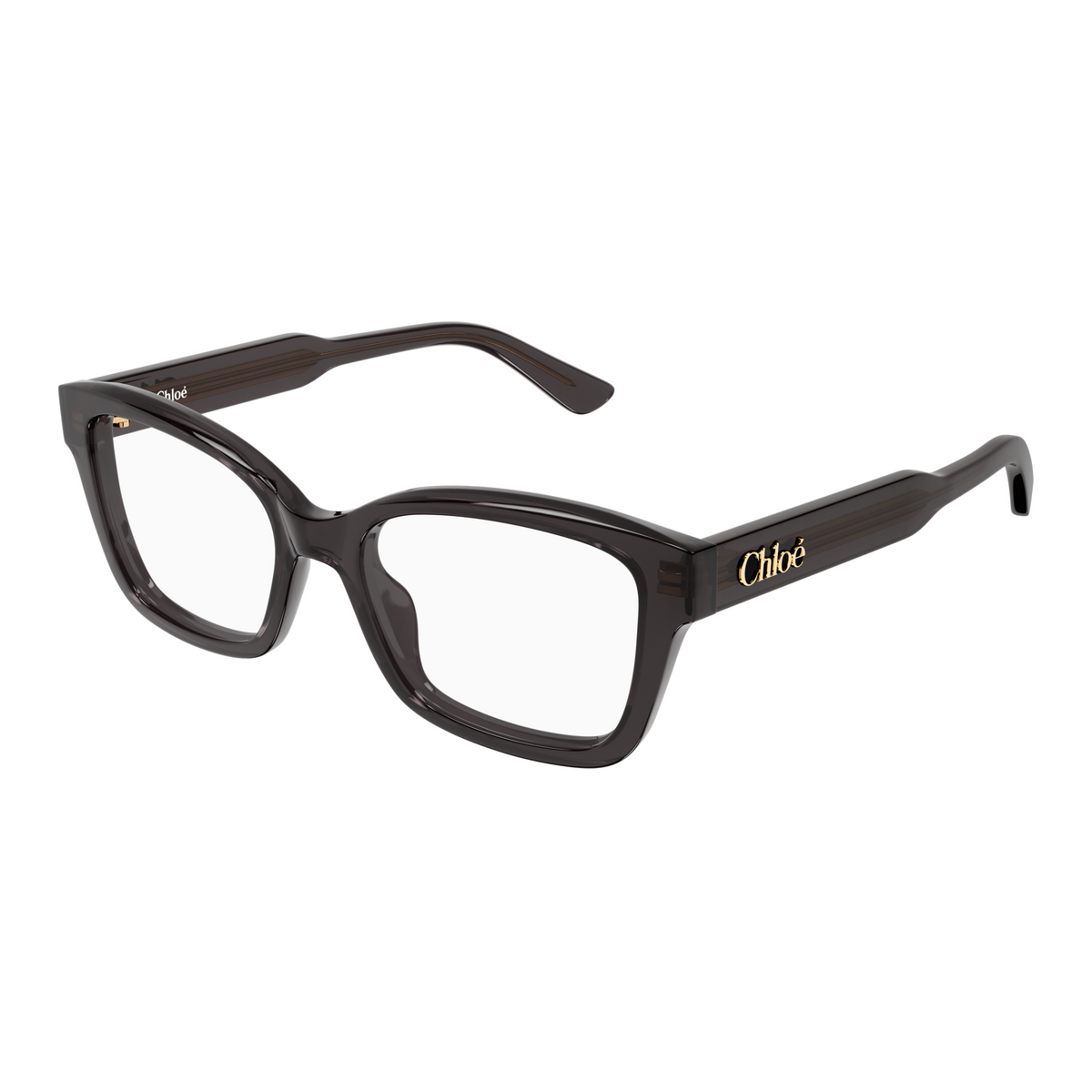 Chloé CH0380O Gris 001 de trois-quarts - Les Lunettes de Pauline