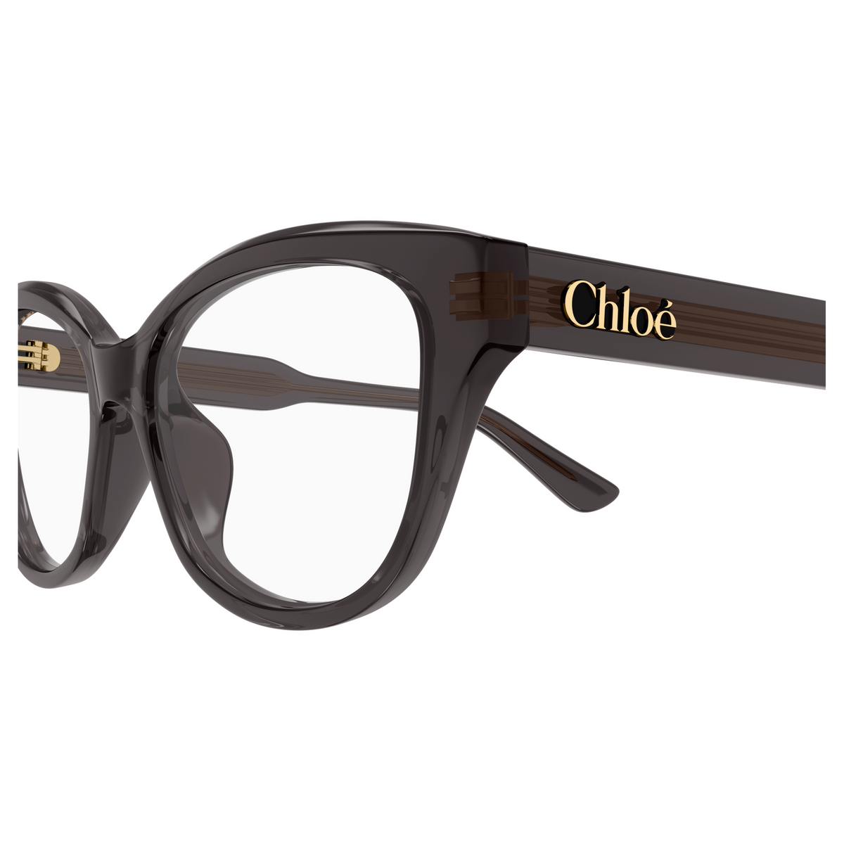 Chloé CH0381OL Gris Anthracite 001, détail des branches - Les Lunettes de Pauline