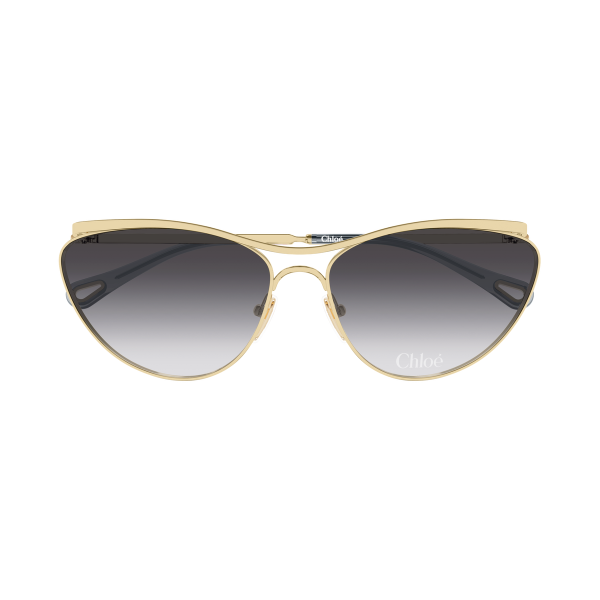 Chloé CH0386S Or Verres Gris 002 de face - Les Lunettes de Pauline