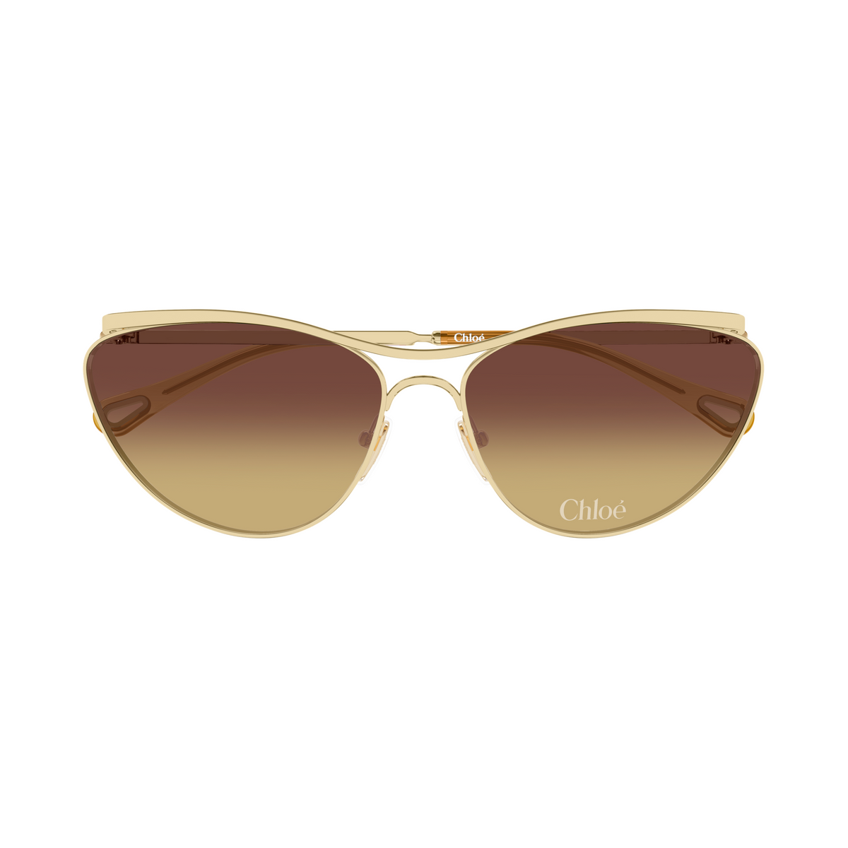 Chloé CH0386S Or Verres Orange 004 de face - Les Lunettes de Pauline