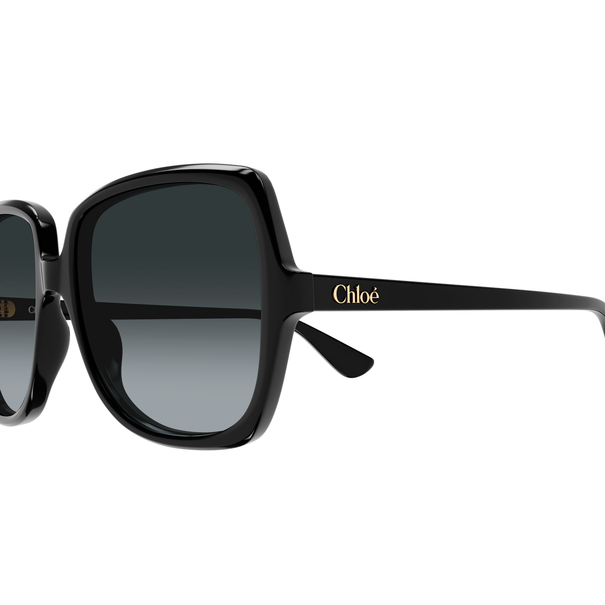 Chloé CH0388S Noir 001 en détail des branches - Les Lunettes de Pauline