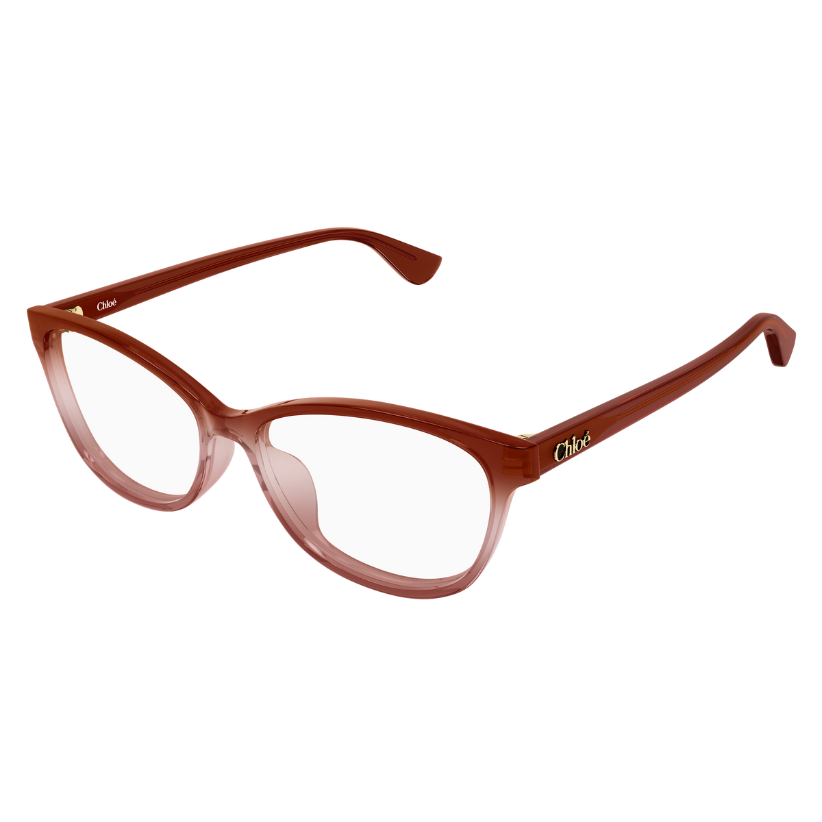 Chloé CH0394OL Bordeaux 009 de trois-quarts - Les Lunettes de Pauline