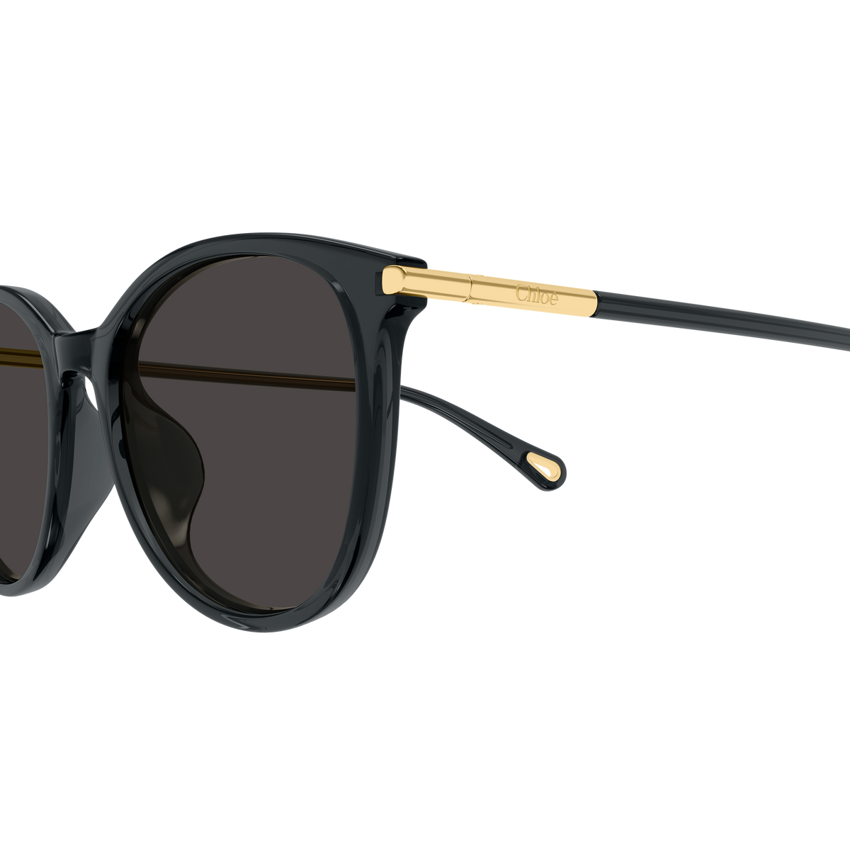 Chloé CH0397SK Gris 001 en détail des branches - Les Lunettes de Pauline