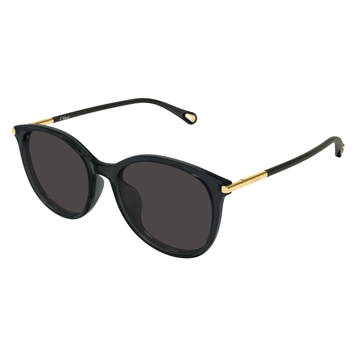 Chloé CH0397SK Gris 001 de trois-quarts - Les Lunettes de Pauline