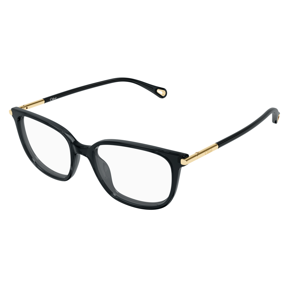 Chloé CH0400O Gris 001 de trois-quarts - Les Lunettes de Pauline