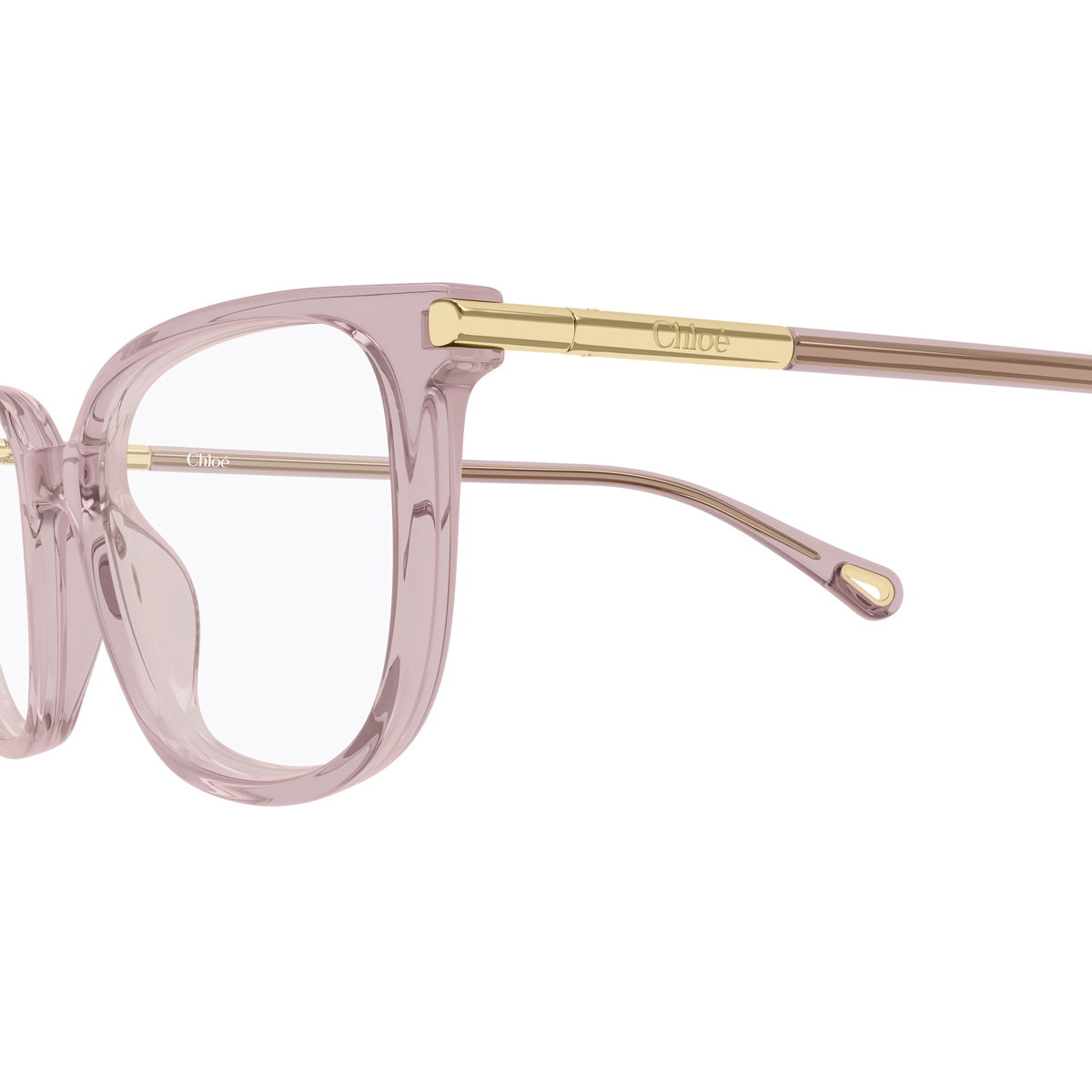 Chloé CH0400O Rose 005 en détail des branches - Les Lunettes de Pauline