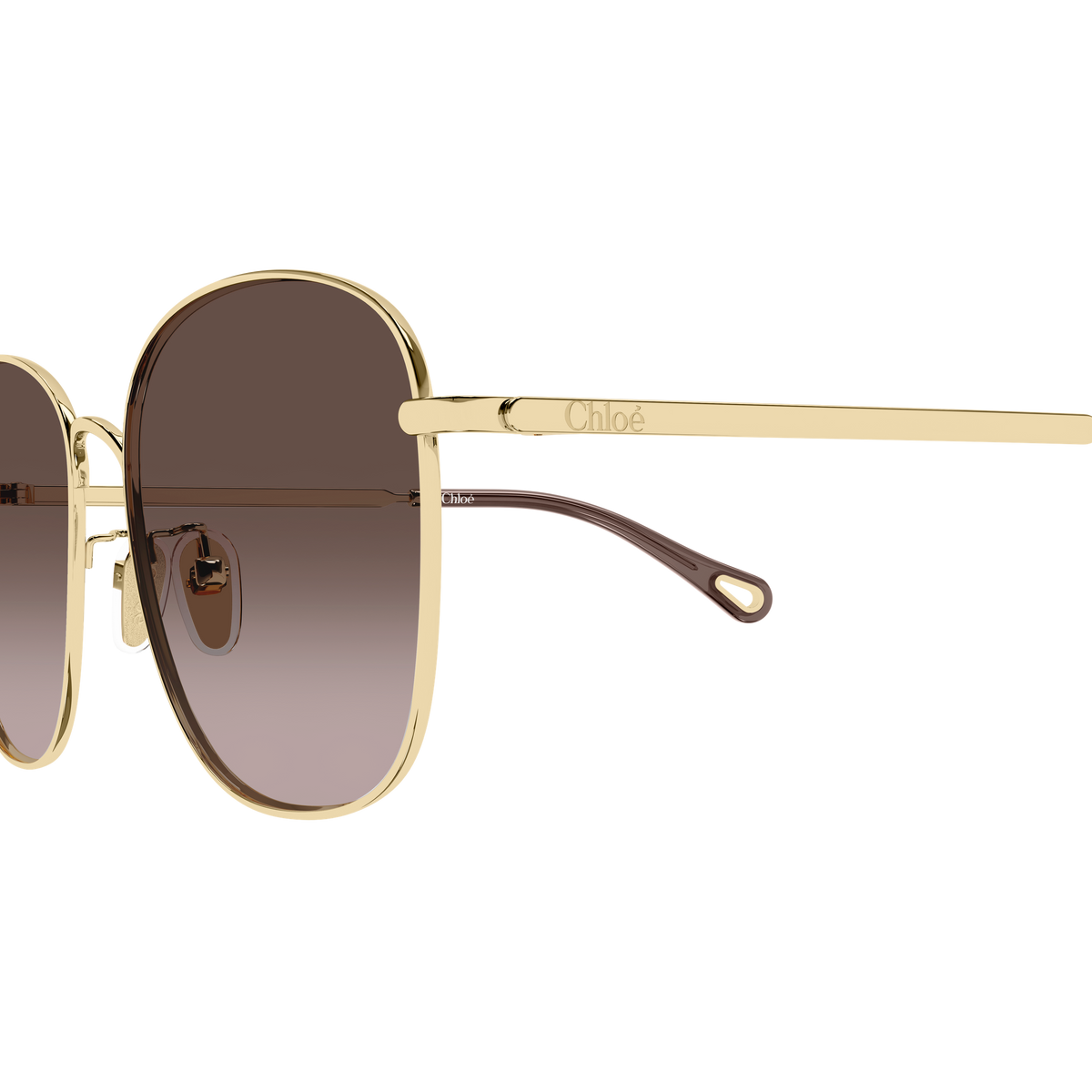 Chloé CH0407SK Or Verres Bruns 002 en détail des branches - Les Lunettes de Pauline