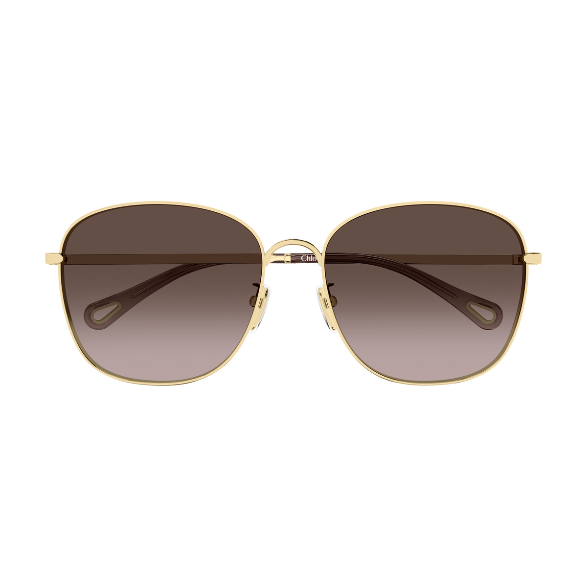 Chloé CH0407SK Or Verres Bruns 002 de face - Les Lunettes de Pauline