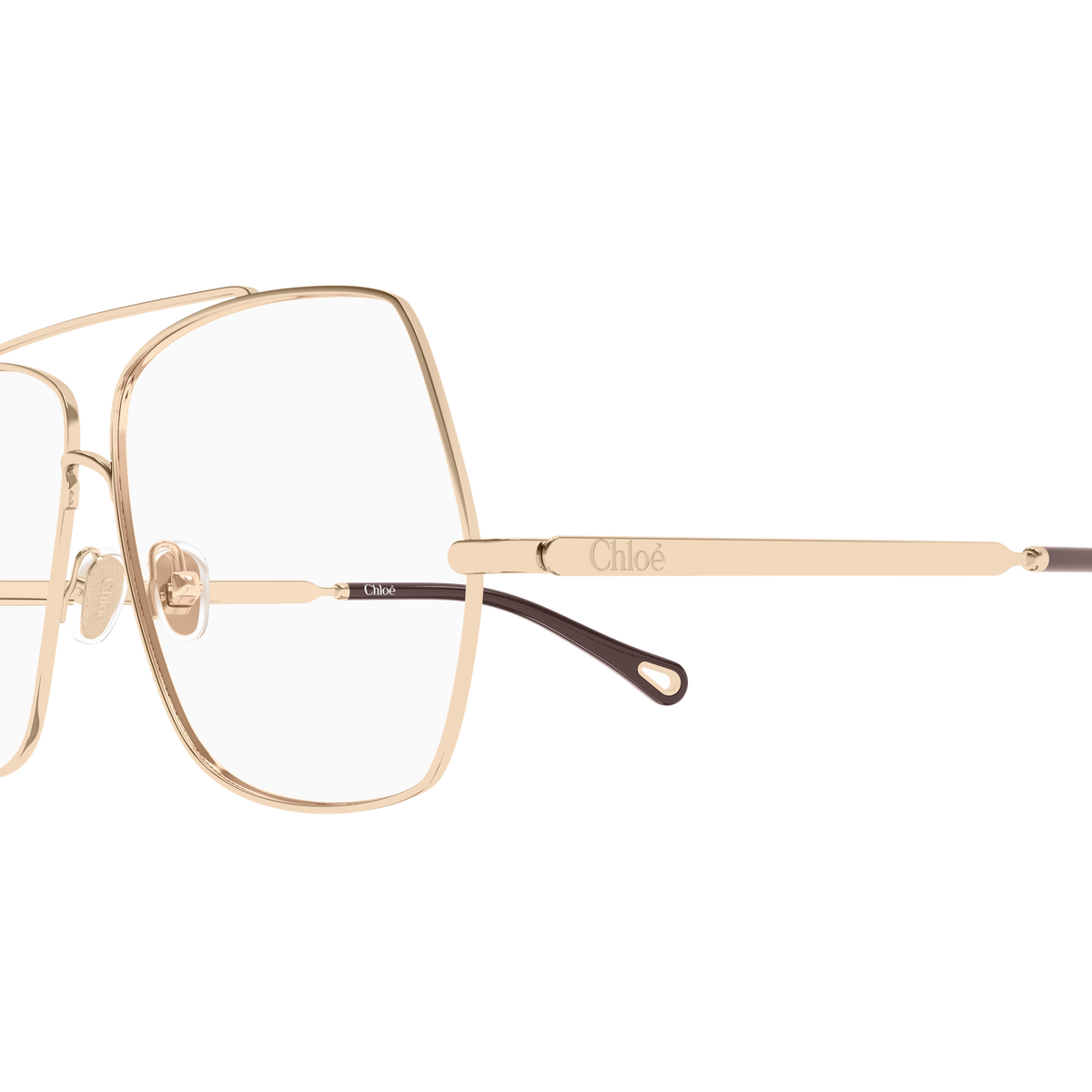 Chloé CH0409O Or 002 en détail des branches - Les Lunettes de Pauline
