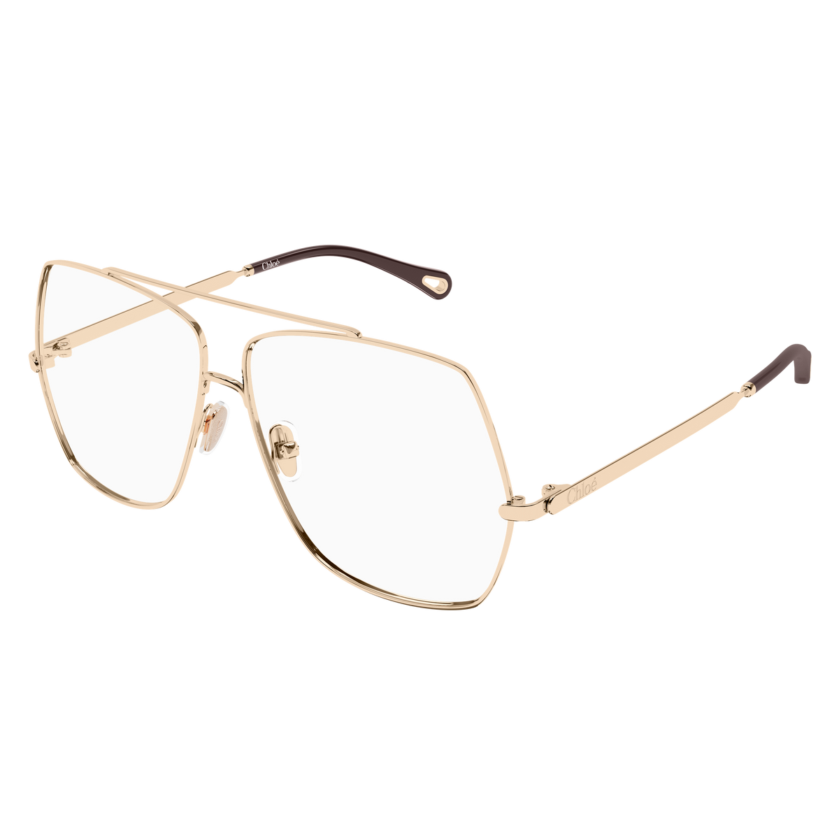 Chloé CH0409O Or 002 de trois-quarts - Les Lunettes de Pauline