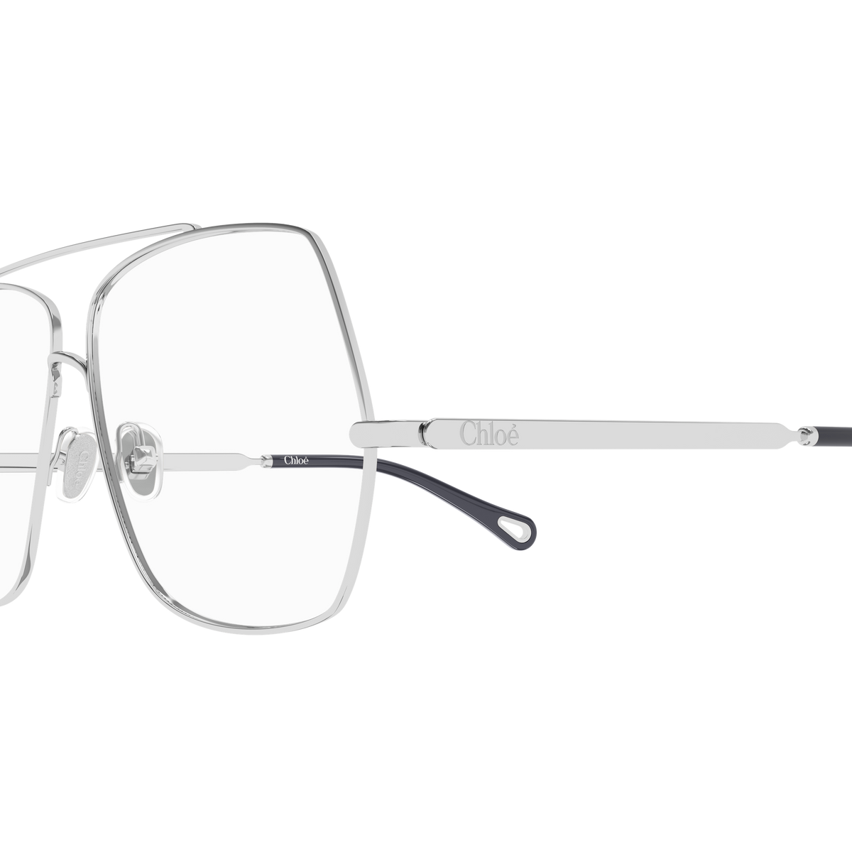 Chloé CH0409O Argent 003 en détail des branches - Les Lunettes de Pauline