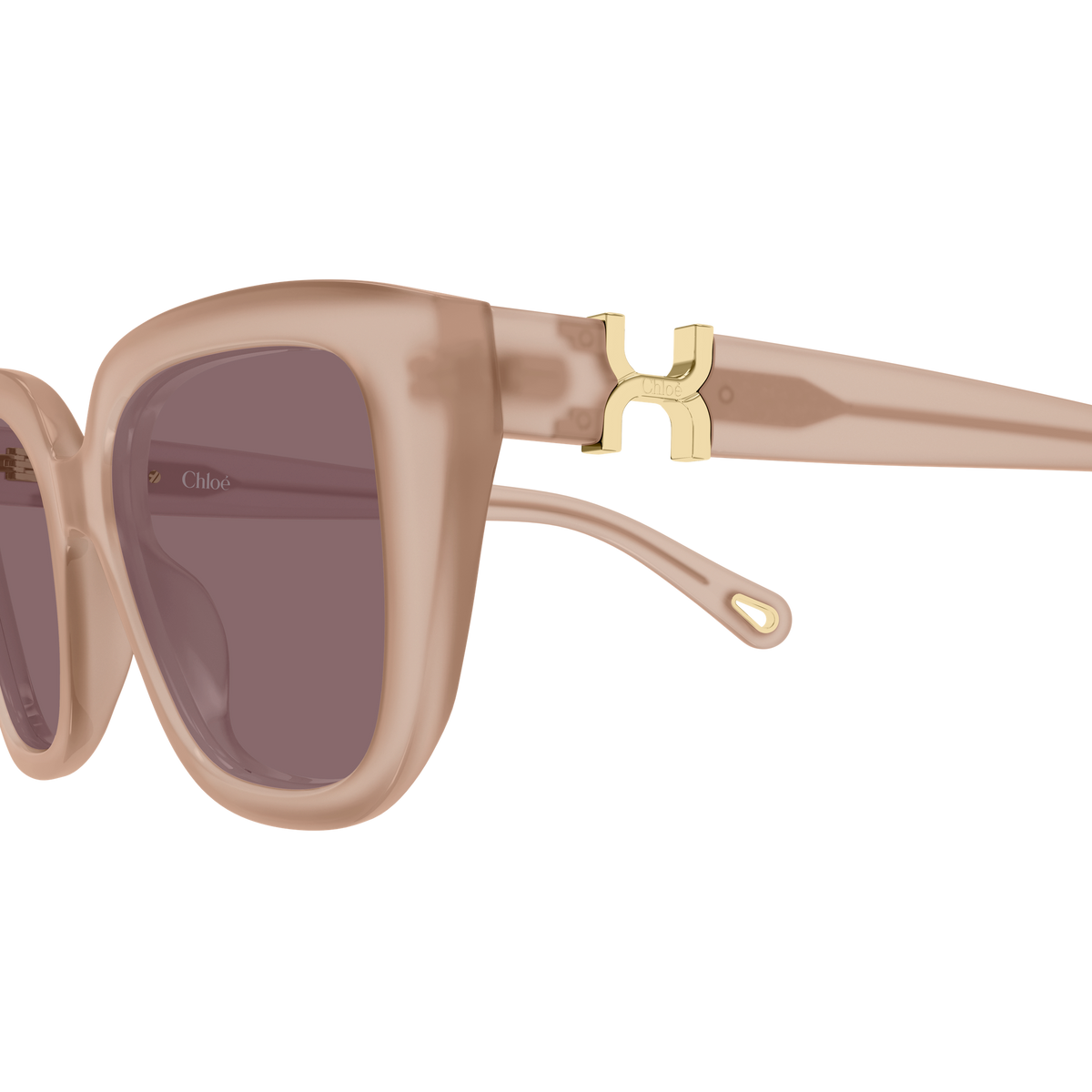 Chloé CH0410S Rose 005 en détail des branches - Les Lunettes de Pauline