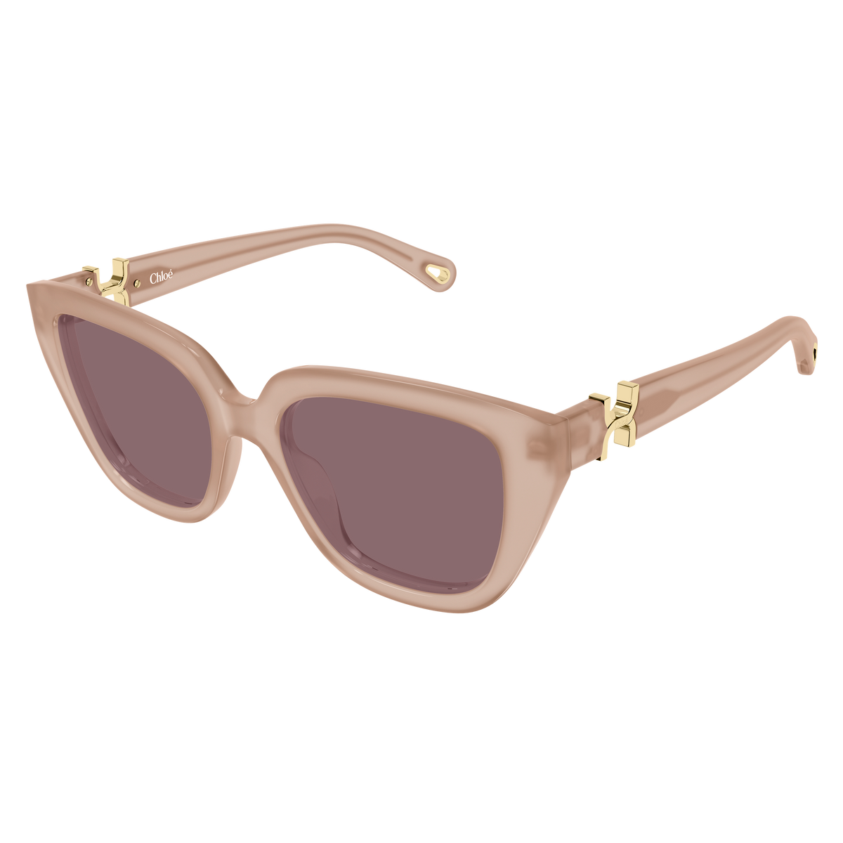 Chloé CH0410S Rose 005 de trois-quarts - Les Lunettes de Pauline
