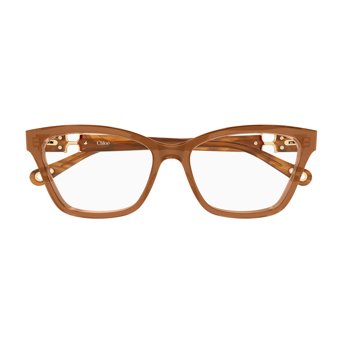 Chloé CH0412O Brun et Écaille Havane 004 de face - Les Lunettes de Pauline