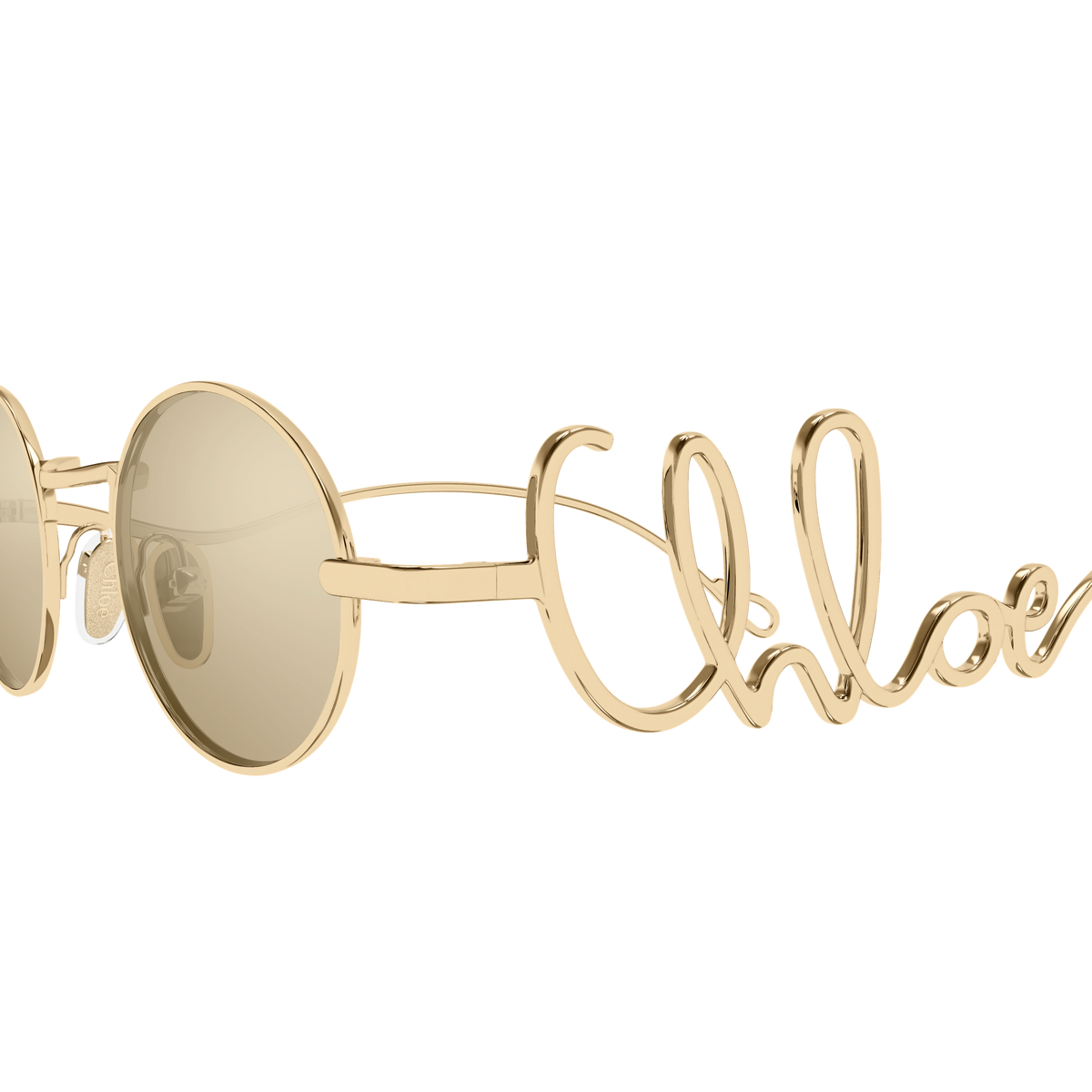 Chloé CH0413S Or 001 en détail des branches - Les Lunettes de Pauline