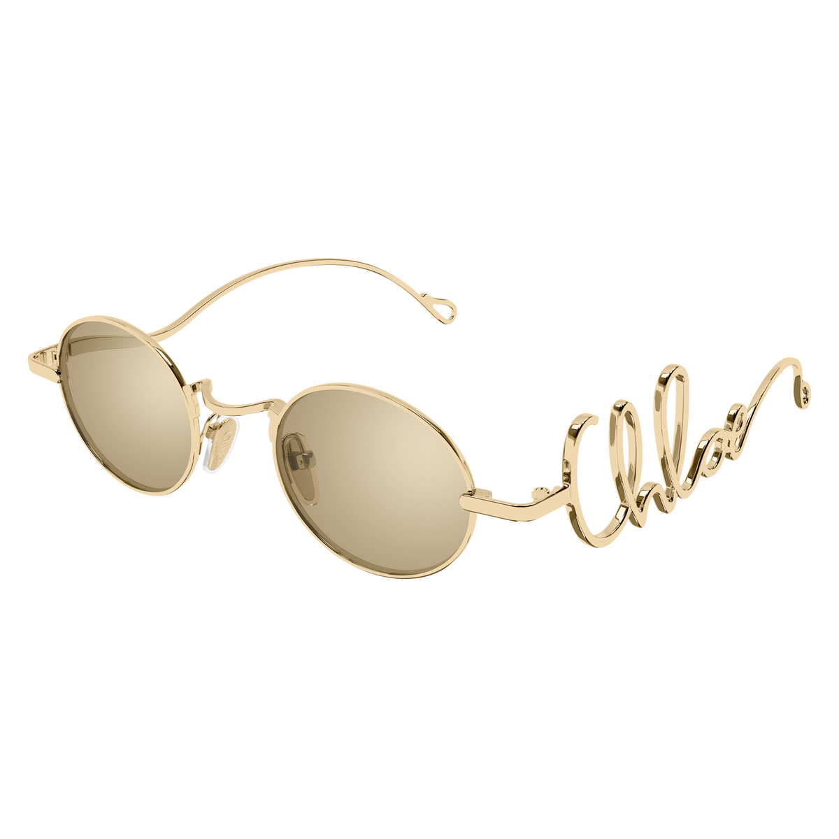 Chloé CH0413S Or 001 de trois-quarts - Les Lunettes de Pauline