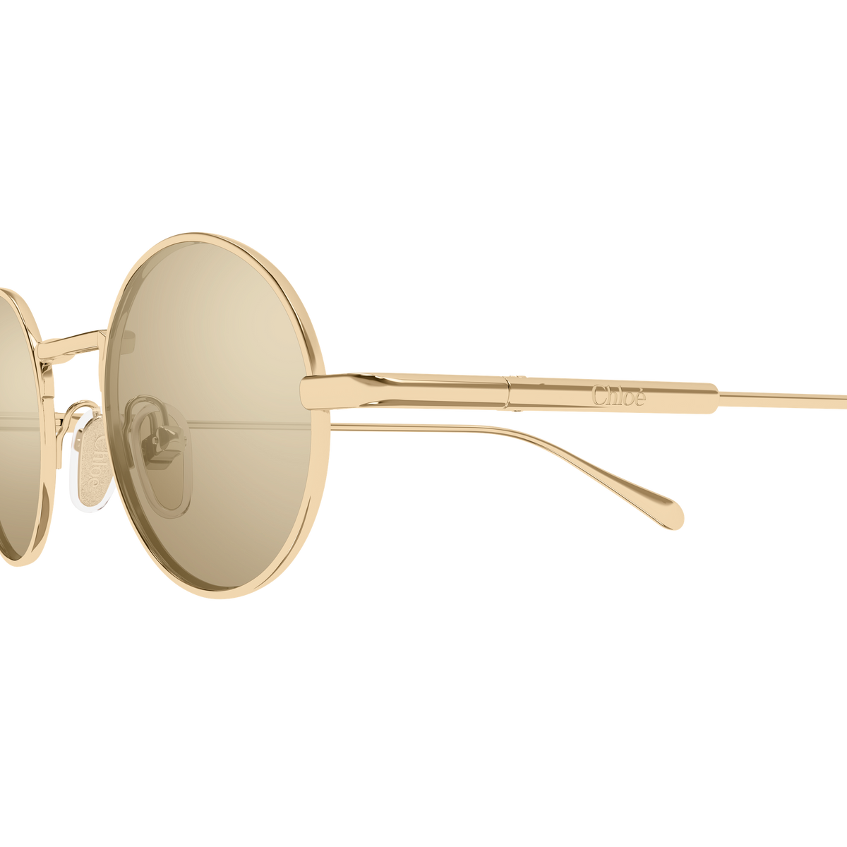 Chloé CH0414S Or 001 en détail des branches - Les Lunettes de Pauline