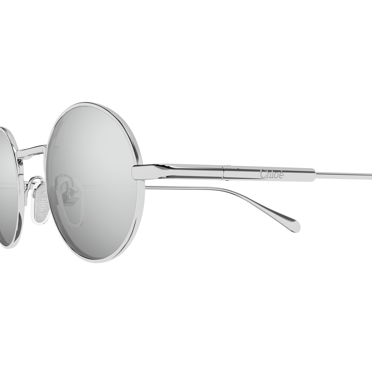 Chloé CH0414S Argent 002 en détail des branches - Les Lunettes de Pauline