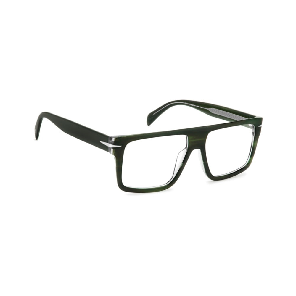 David Beckham DB 7154 B59 vert kaki, vue trois quarts opposée - Les Lunettes de Pauline