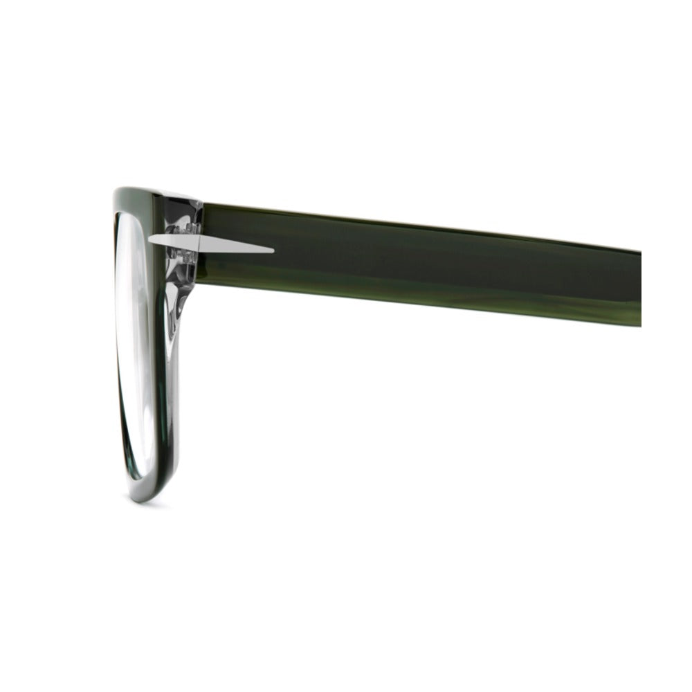David Beckham DB 7154 B59, profil de la branche en acétate vert - Les Lunettes de Pauline