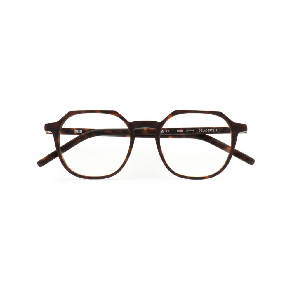 Kaleos Delacorte L Havane Foncé Mat 02 de face - Les Lunettes de Pauline