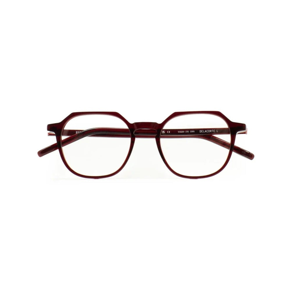 Kaleos Delacorte L Bordeaux Cristal 05 de face - Les Lunettes de Pauline