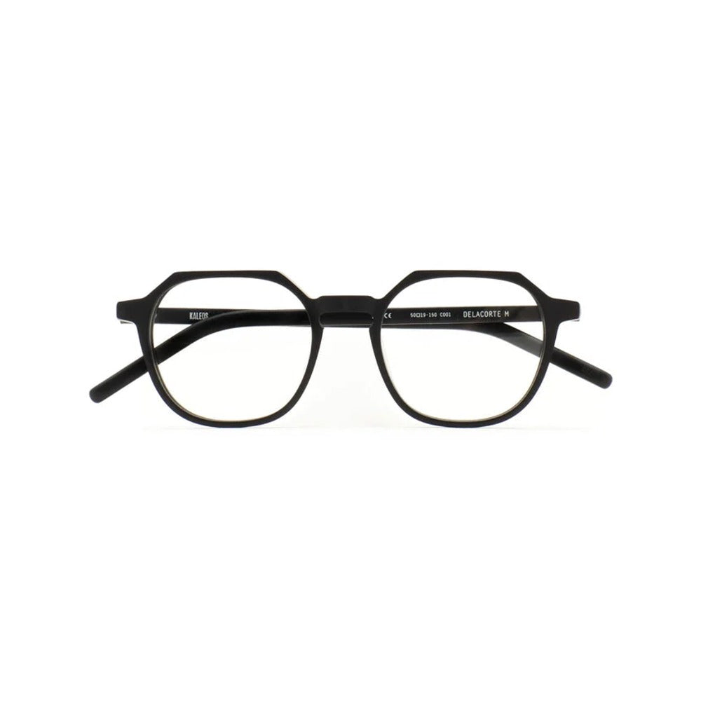 Kaleos Delacorte M Noir Mat 01 de face - Les Lunettes de Pauline
