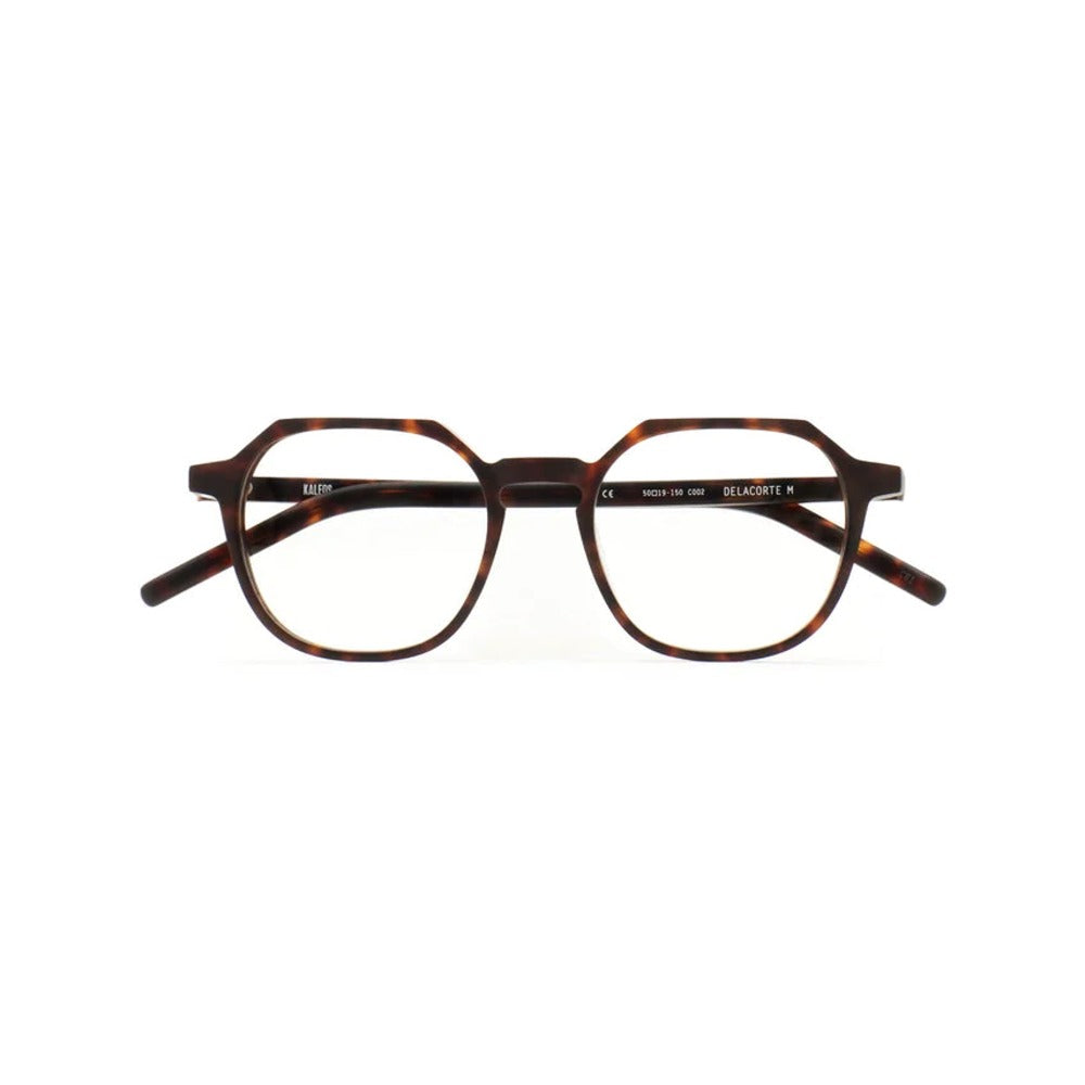 Kaleos Delacorte M Havane Foncé Mat 02 de face - Les Lunettes de Pauline