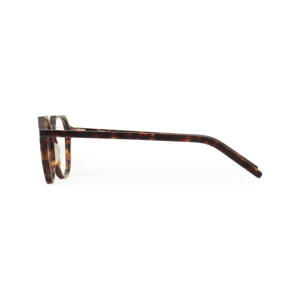 Kaleos Delacorte M Havane Foncé Mat 02 vue de profil - Les Lunettes de Pauline