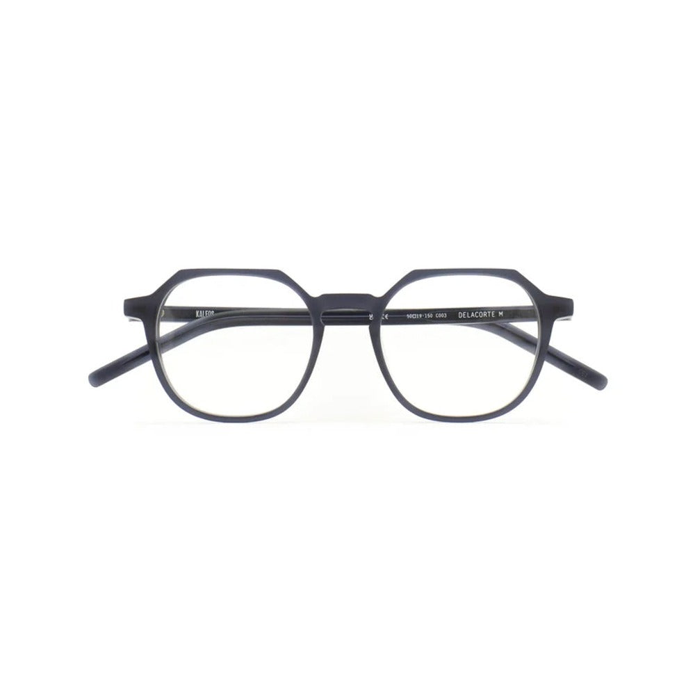 Kaleos Delacorte M Bleu Marine Cristal Mat 03 de face - Les Lunettes de Pauline