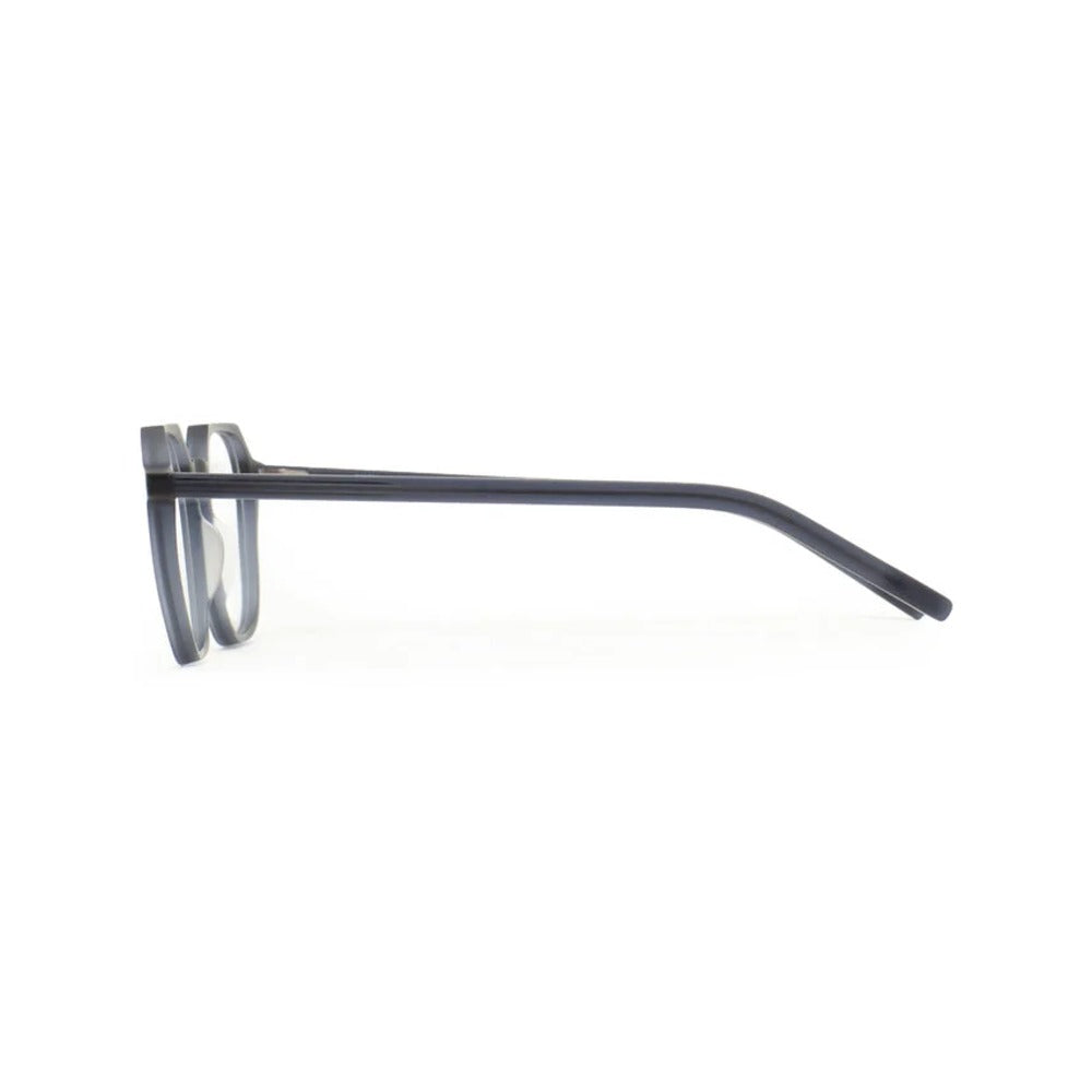 Kaleos Delacorte M Bleu Marine Cristal Mat 03 vue de profil - Les Lunettes de Pauline