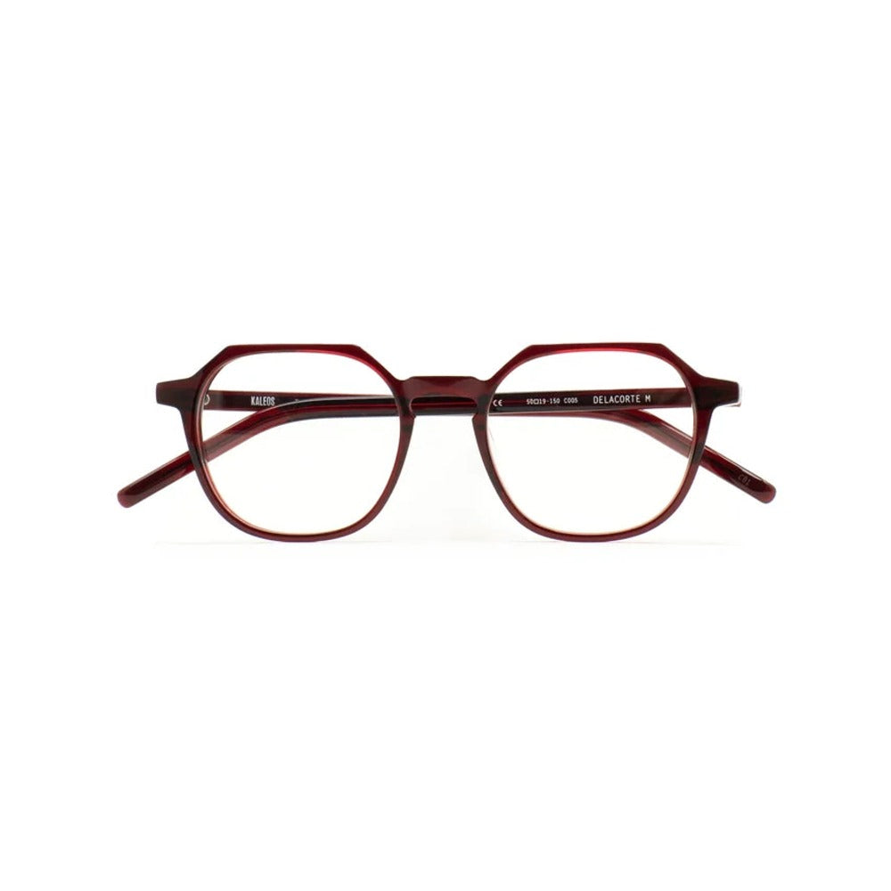 Kaleos Delacorte M Bordeaux Cristal 05 de face - Les Lunettes de Pauline