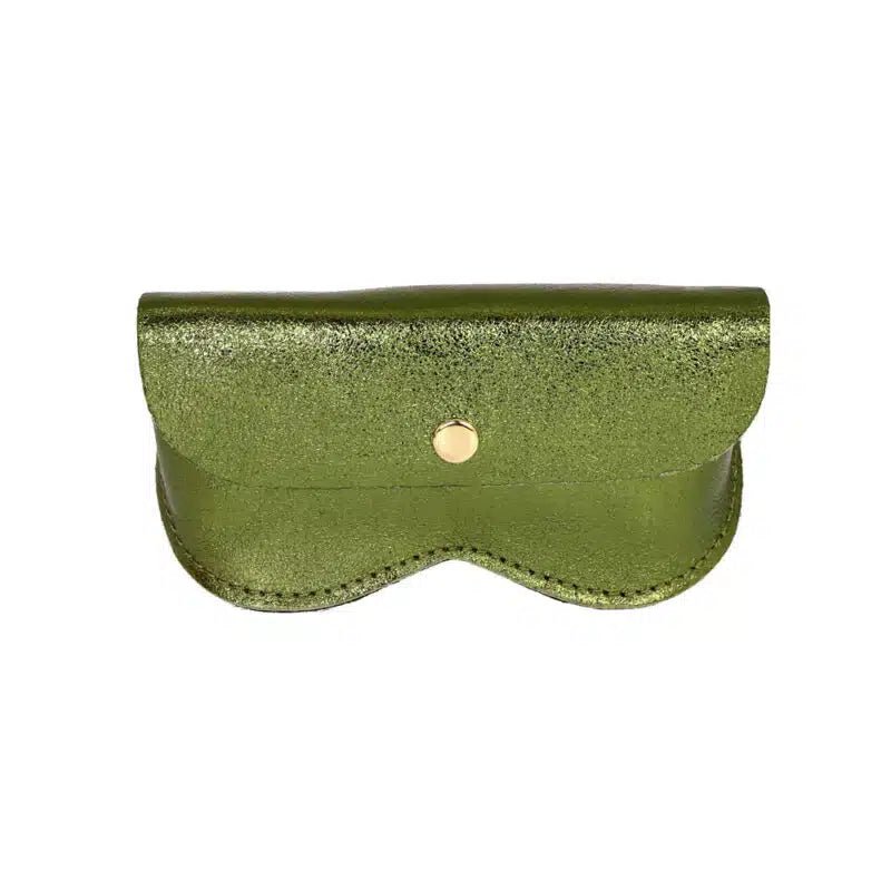 Etui à lunettes cuir Aviateur Kaki - Les Lunettes de Pauline