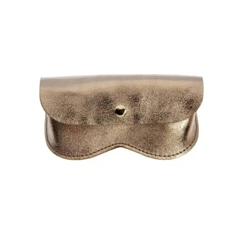 Étui à lunettes cuir Aviateur Acier - Les Cléias - Les Lunettes de Pauline