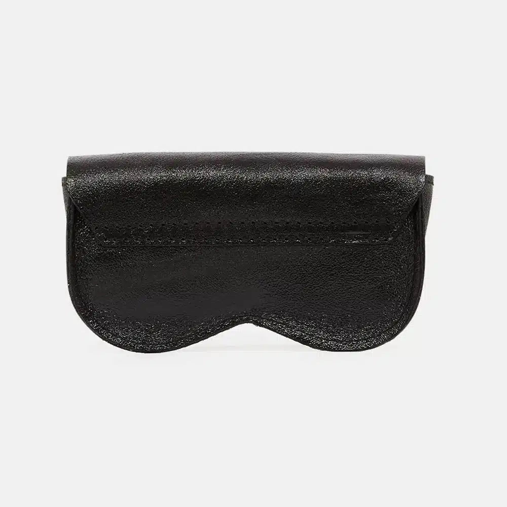 Etui à lunettes cuir Aviateur Noir - Les Lunettes de Pauline