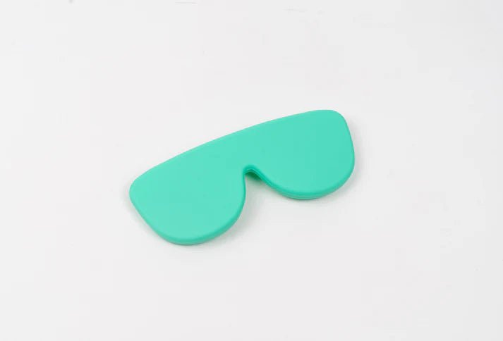Étui à lunettes en silicone turquoise - Lups The Case - Les Lunettes de Pauline