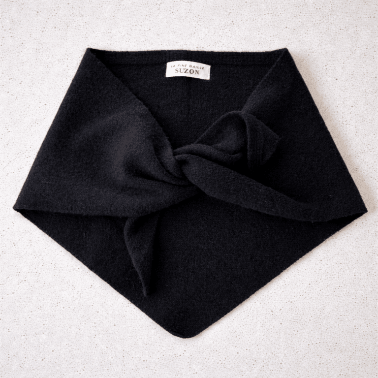 Foulard triangle SUZON Noir - Les Lunettes de Pauline