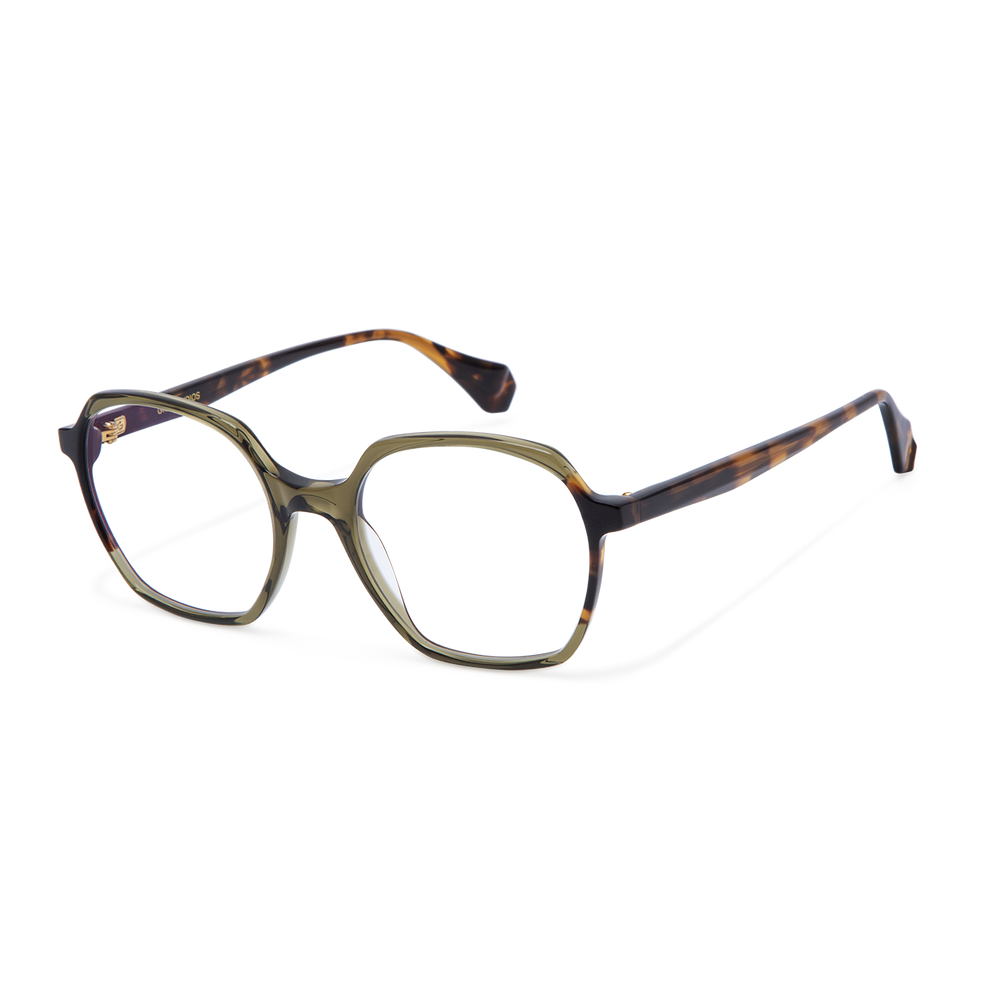 Gigi Studios Abigail Vert Kaki 33 vue trois-quarts - Les Lunettes de Pauline