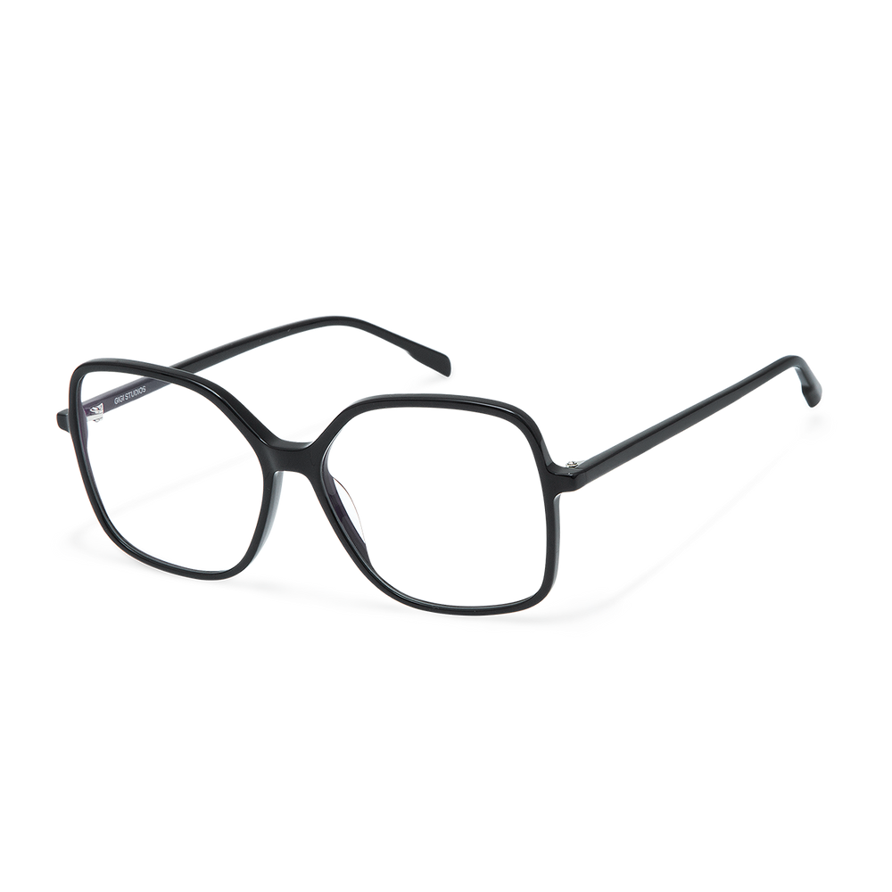 Gigi Studios Taro Noir Brillant 11 vue trois-quarts - Les Lunettes de Pauline