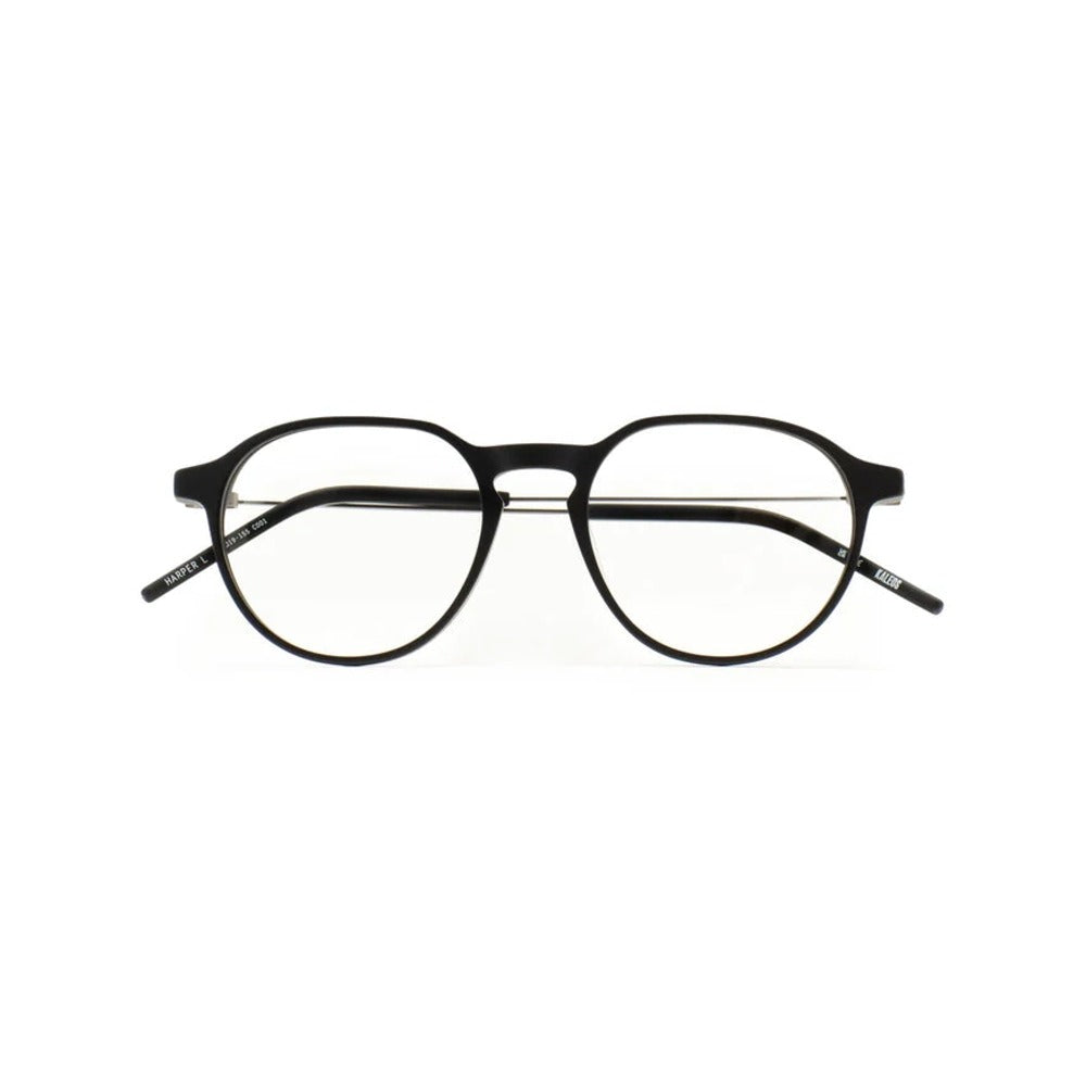 Kaleos Harper L Noir Mat 01 de face - Les Lunettes de Pauline
