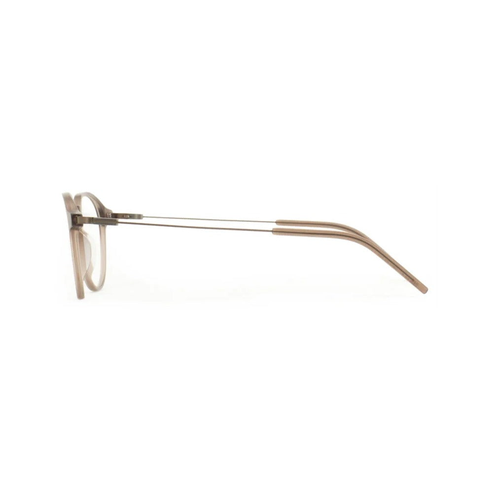 Kaleos Harper L Marron Cristal Mat 02 vue de profil - Les Lunettes de Pauline