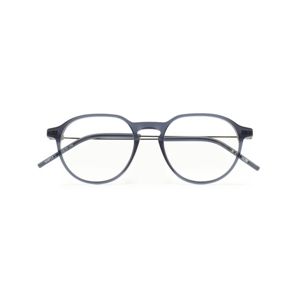 Kaleos Harper L Bleu Marine Cristal Mat 03 de face - Les Lunettes de Pauline