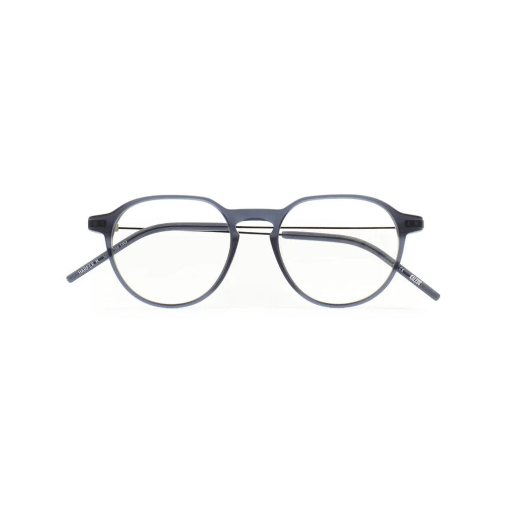 Kaleos Harper M Bleu Marine Cristal Mat 03 de face - Les Lunettes de Pauline