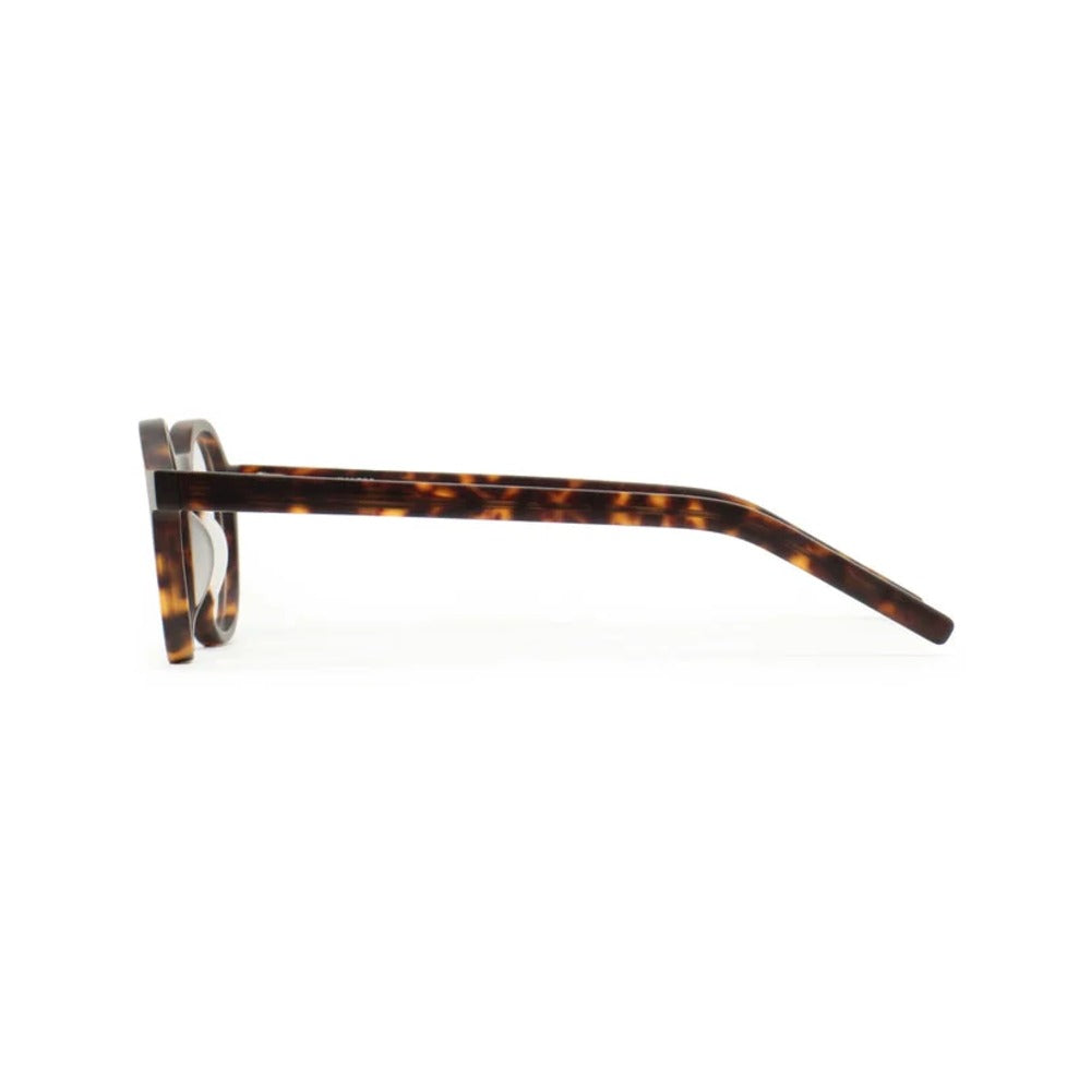 Kaleos Heller Havane Foncé Mat 02 vue de profil - Les Lunettes de Pauline