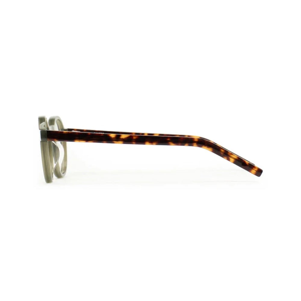 Kaleos Heller Kaki Laiteux 05 vue de profil - Les Lunettes de Pauline