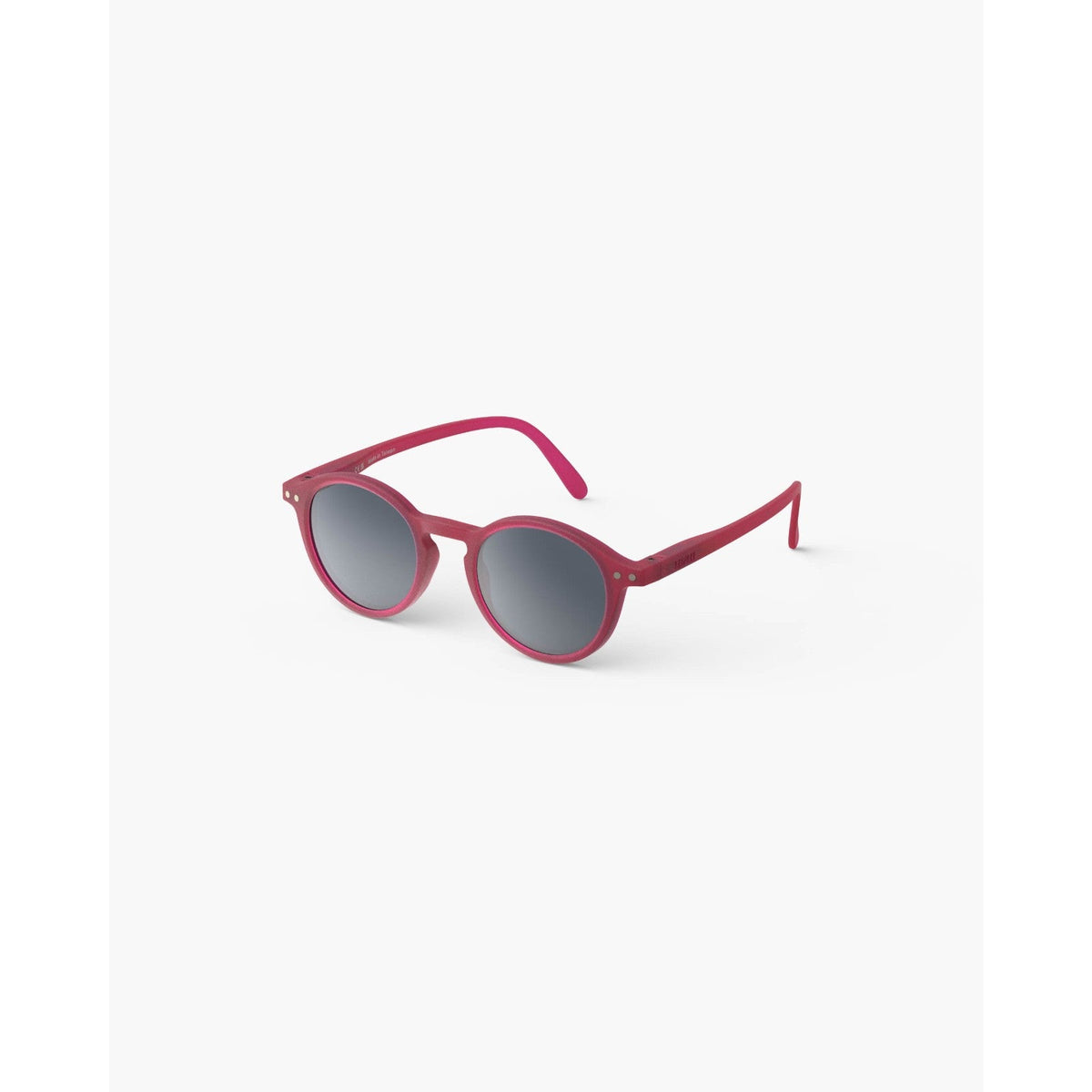 IZIPIZI #D Solaire Enfant Polarisée Rouge Cranberry 5-7 ans de trois-quarts - Les Lunettes de Pauline
