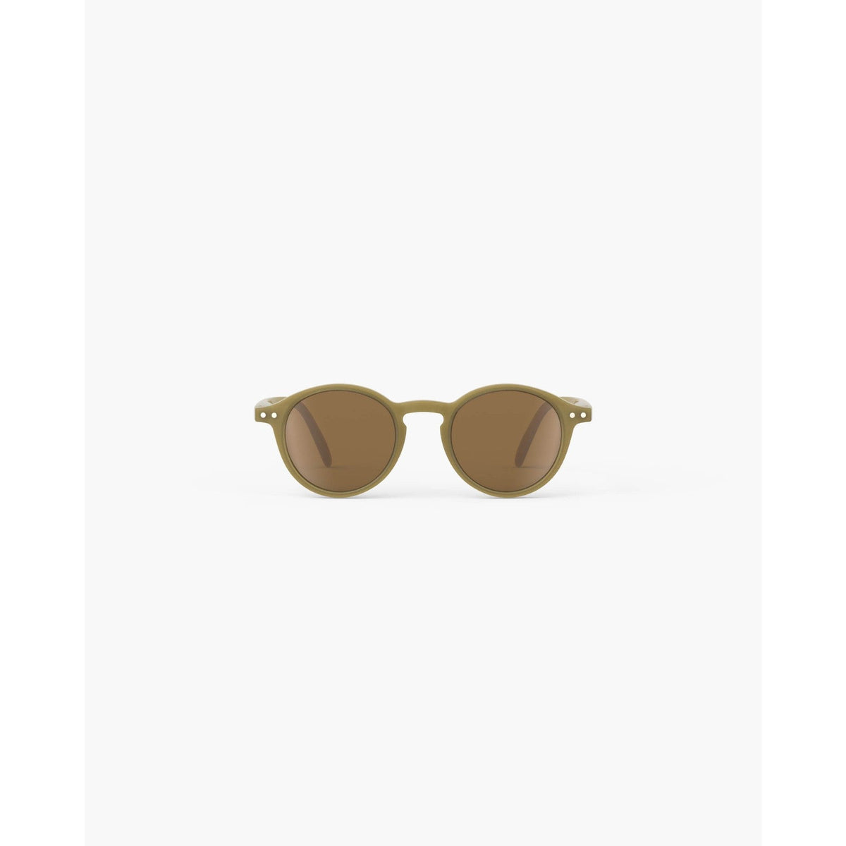 IZIPIZI #D Solaire Enfant Polarisée Vert Olive 5-7 ans de face - Les Lunettes de Pauline