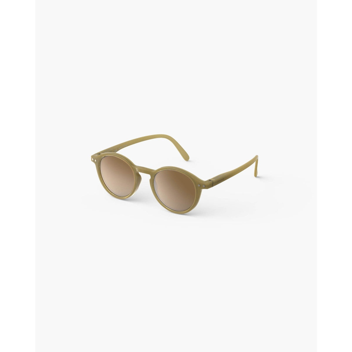 IZIPIZI #D Solaire Enfant Polarisée Vert Olive 5-7 ans de trois-quarts - Les Lunettes de Pauline