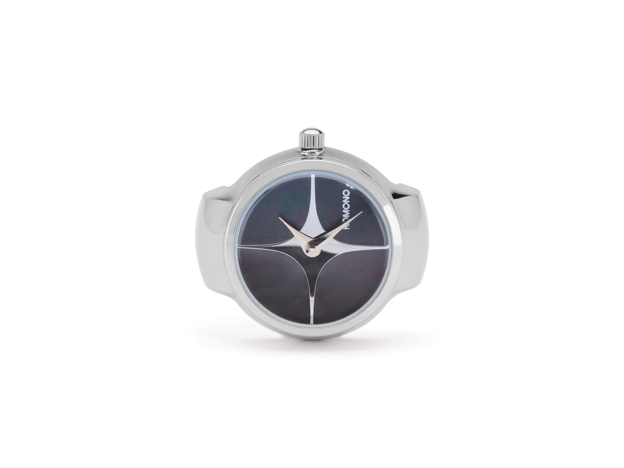 Komono Bague Montre Noor Silver Black - Les Lunettes de Pauline